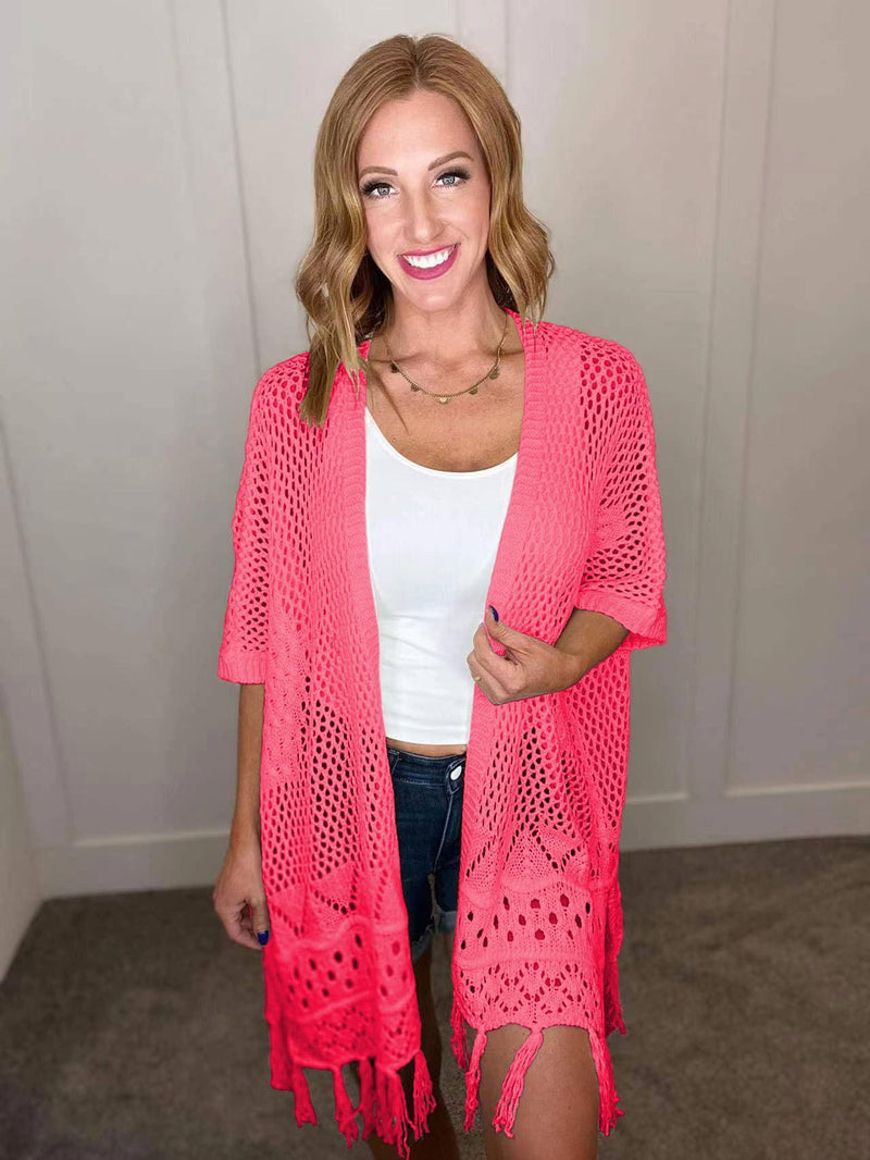 PREORDER: Crochet Cardigan in Six Colors