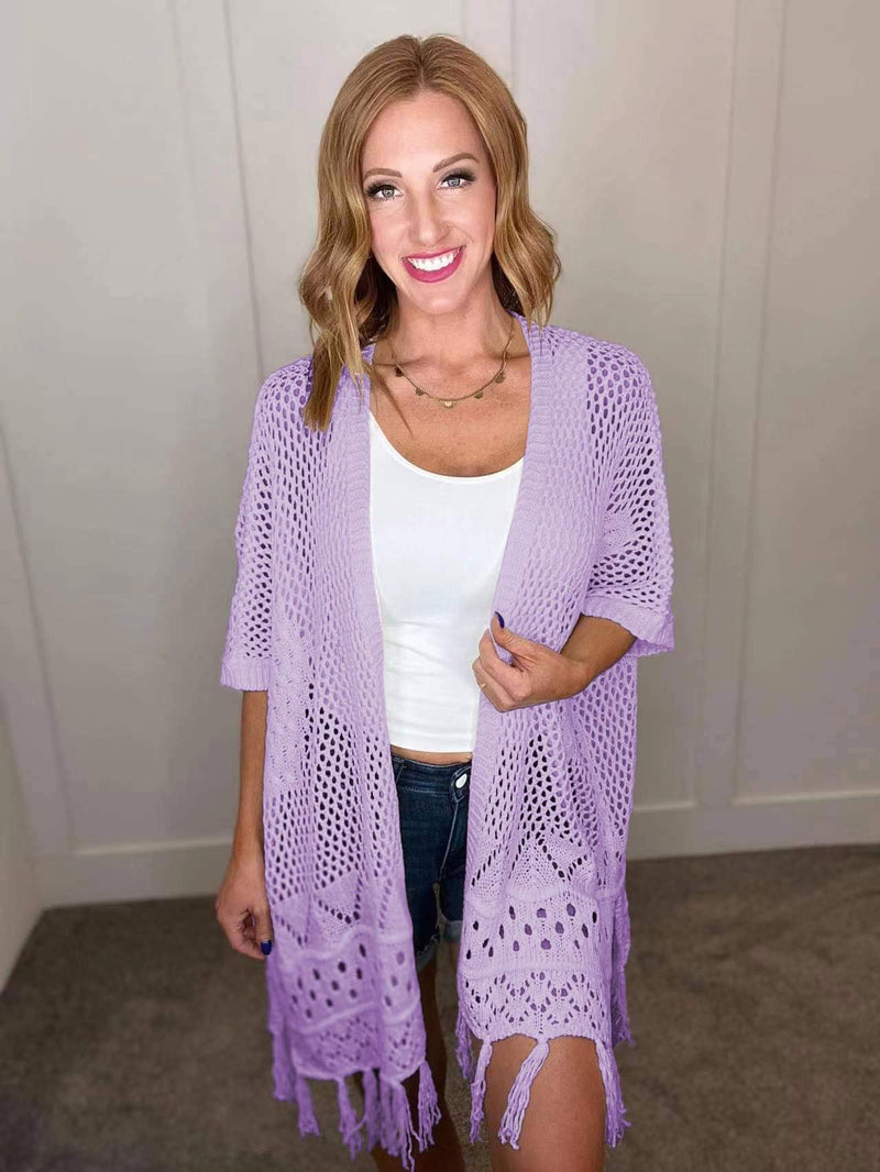 PREORDER: Crochet Cardigan in Six Colors