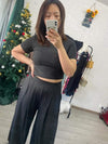 PREORDER: Petite Length Cropped Lounge Set in Four Colors