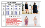 PREORDER: Zip Romper in Three Colors