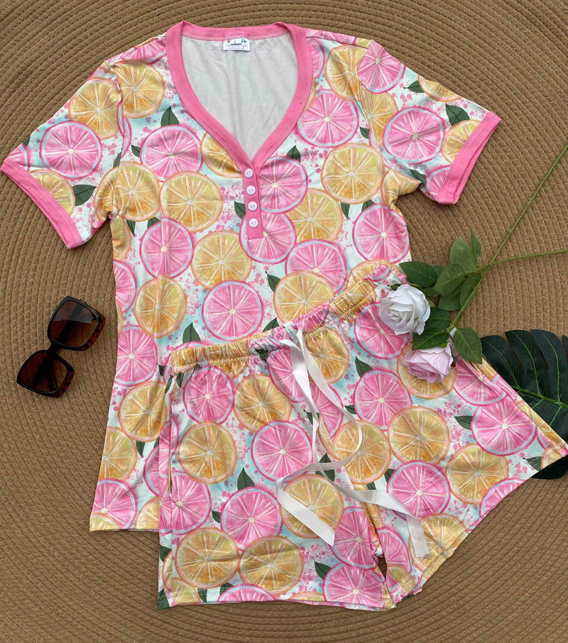 PREORDER: Short Sleeve Pajama Set in Assorted Prints