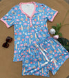 PREORDER: Short Sleeve Pajama Set in Assorted Prints