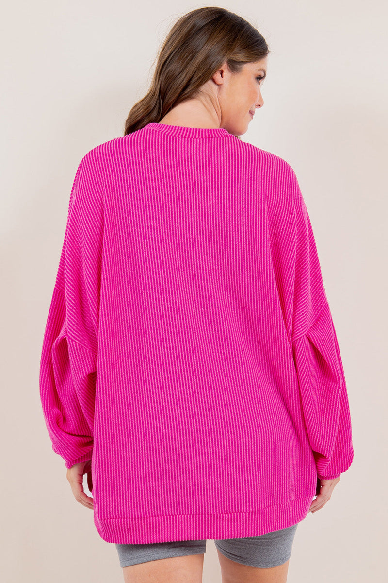 PREORDER: Ribbed Pullover in Four Colors