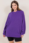 PREORDER: Ribbed Pullover in Four Colors