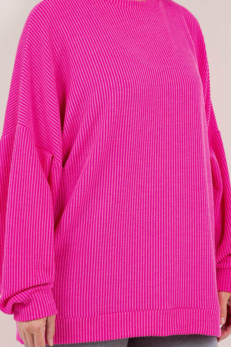 PREORDER: Ribbed Pullover in Four Colors