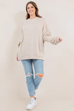 PREORDER: Ribbed Pullover in Four Colors
