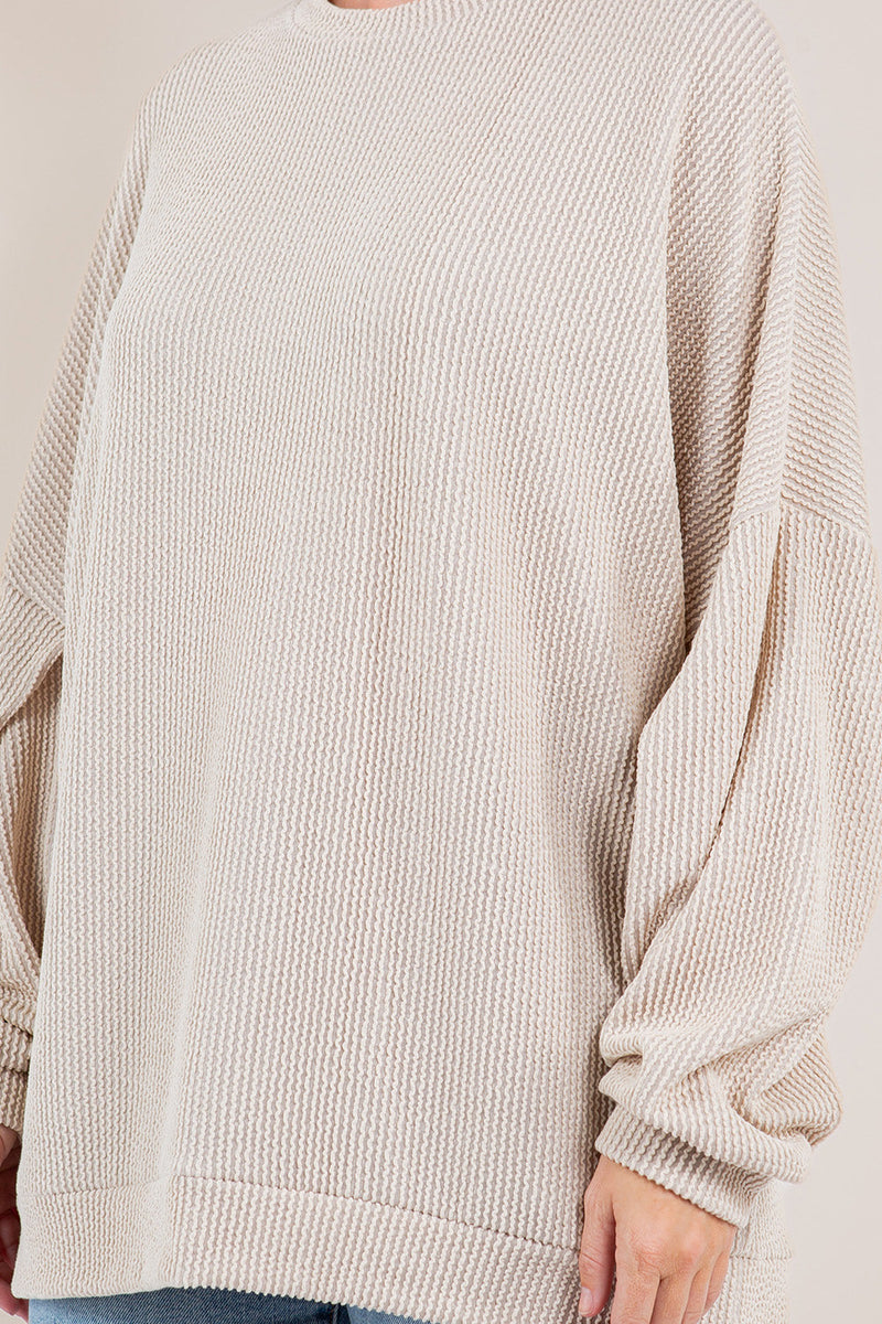 PREORDER: Ribbed Pullover in Four Colors
