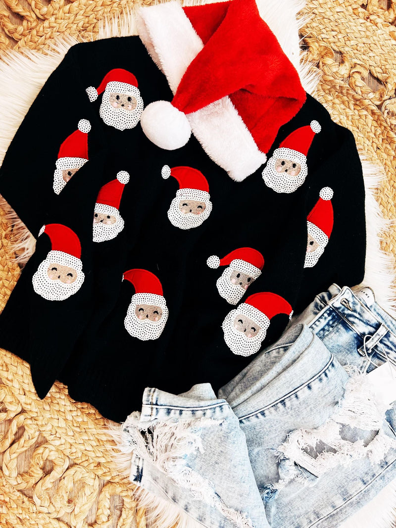 PREORDER: Santa Sequin Pullover