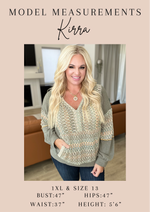 Baby Waffle Long Sleeve Top in Kelly Green