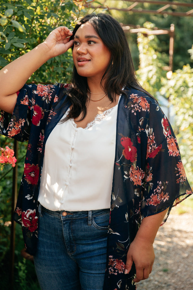 Flowers On The Water Kimono