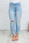 Judy Blue Mid-Rise Destroyed Hem Boyfriend Jeans