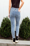 Judy Blue Acid Wash Destroyed Hem Skinny Jeans