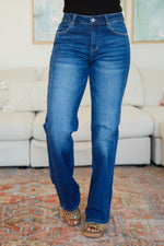 Risen Addison Mid Rise Straight Jeans