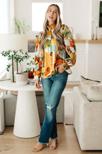 All Together Now Mock Neck Blouse