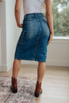 Risen Always Be There Cargo Denim Skirt