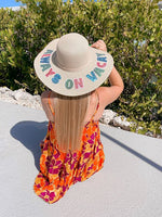 PREORDER: Always On Vacay Sequin Sun Hat