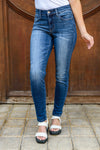 Judy Blue Amber Cuffed Slim Fit Dark Wash Jeans