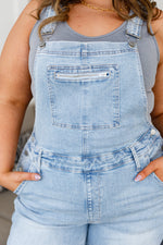 Judy Blue Annabelle Distressed Straight Leg Overalls