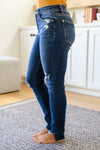 Judy Blue Annalise Slanted Raw Hem Skinny Jeans