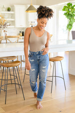 Judy Blue Ashley Hi-Waist Destroyed Boyfriend Jeans