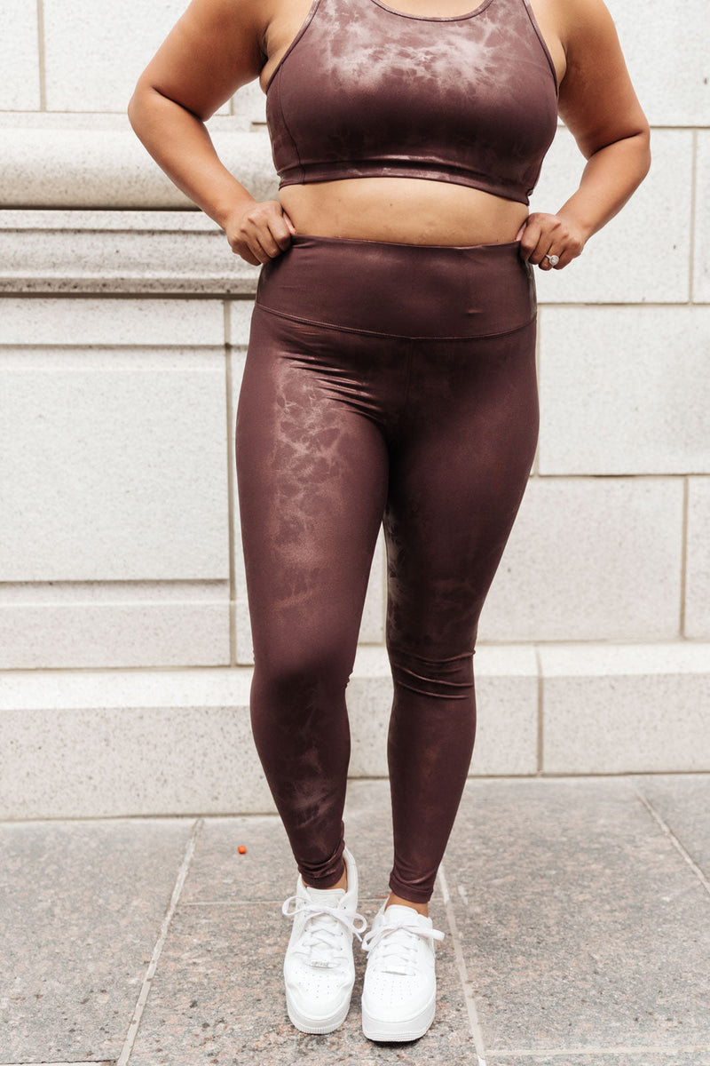 Ava Leggings In Burgundy