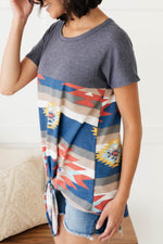 Aztec Tie Tee