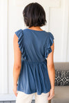 Before Now Ruffled Babydoll Top