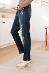 Judy Blue Bleach Splash Boyfriend Jeans