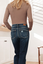 Judy Blue Bleach Splash Boyfriend Jeans