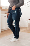 Judy Blue Bleach Splash Boyfriend Jeans