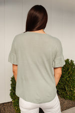 Break Away Top In Sage