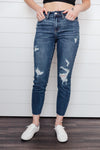 Judy Blue Vintage Indigo Cropped Skinny Jeans