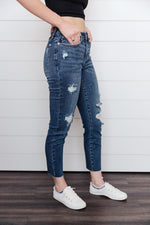 Judy Blue Vintage Indigo Cropped Skinny Jeans