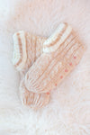 Cable Knit Faux Fur Slipper Boot