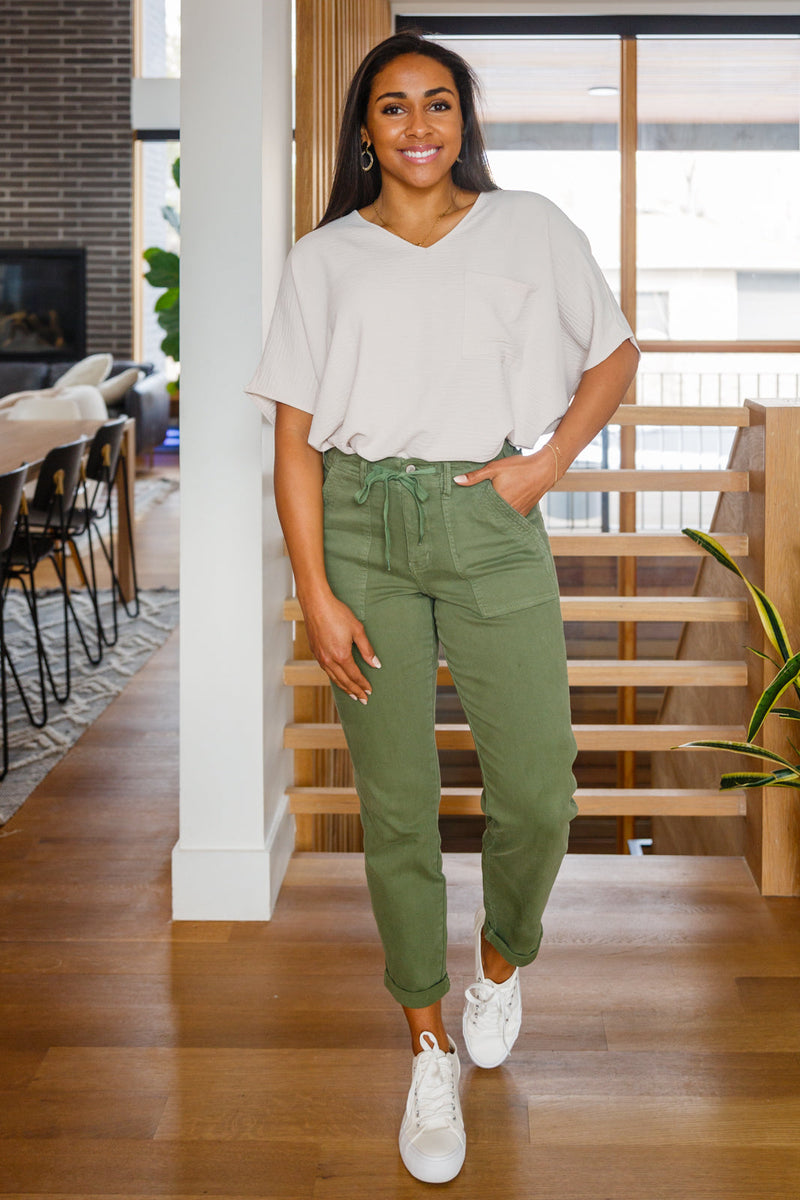 Can't Help Myself Short Sleeve Tee in Sandy Beige