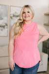 Can’t Wait for Spring Hi-Low Sleeveless Top in Pink