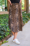 Carefree Animal Print Skirt