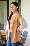 Carry On For Love Color Block Knit Cardigan
