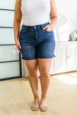 Judy Blue Cassie Mid Rise Cutoff Shorts