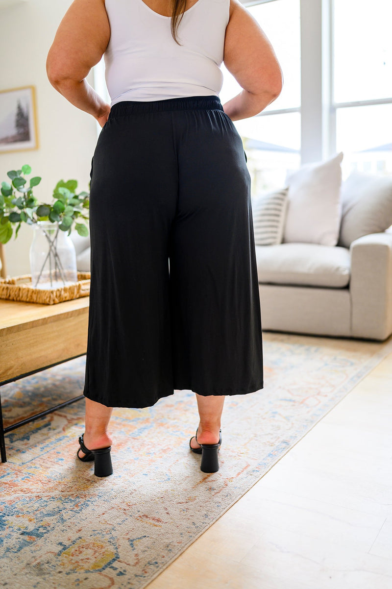 Casual and Carefree Wide Leg Cropped Pants