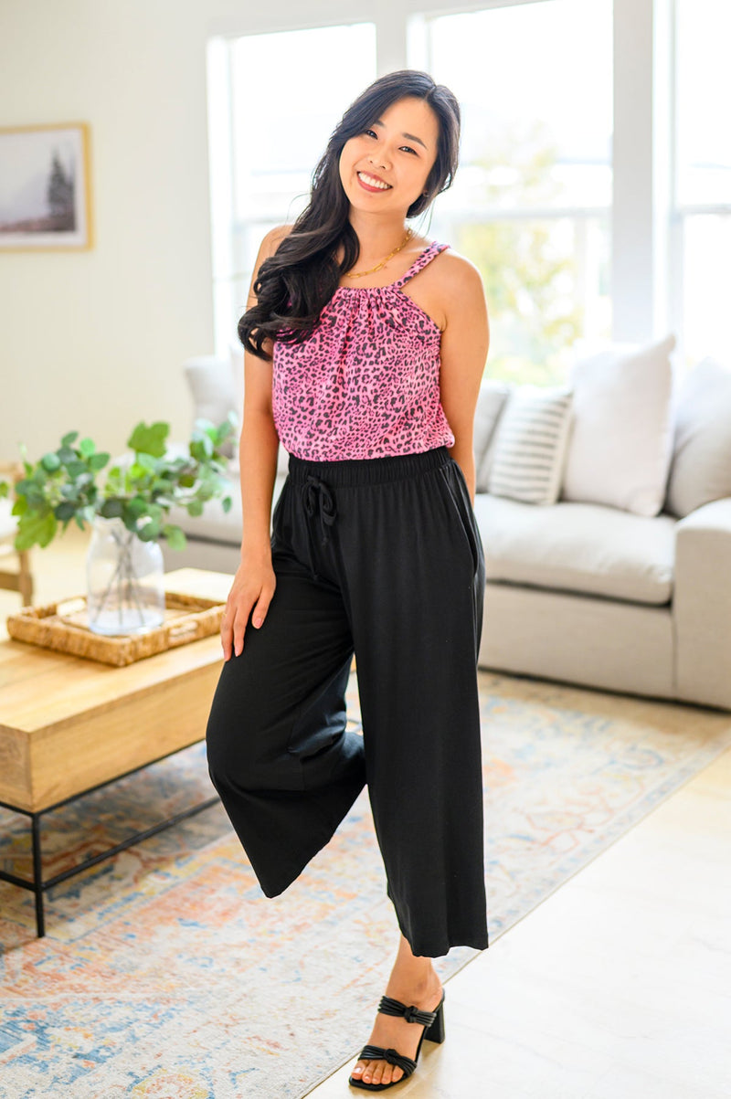 Casual and Carefree Wide Leg Cropped Pants