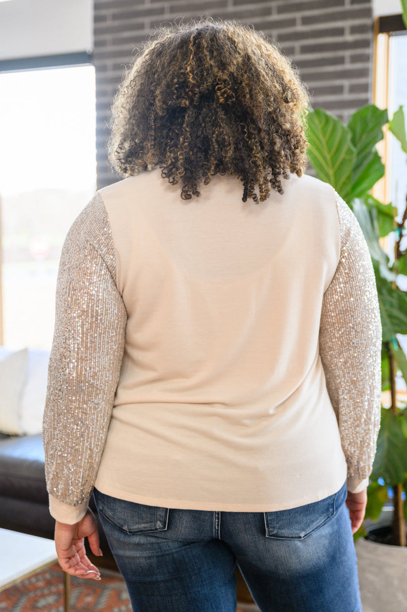 Center of Attention Blouse in Cream