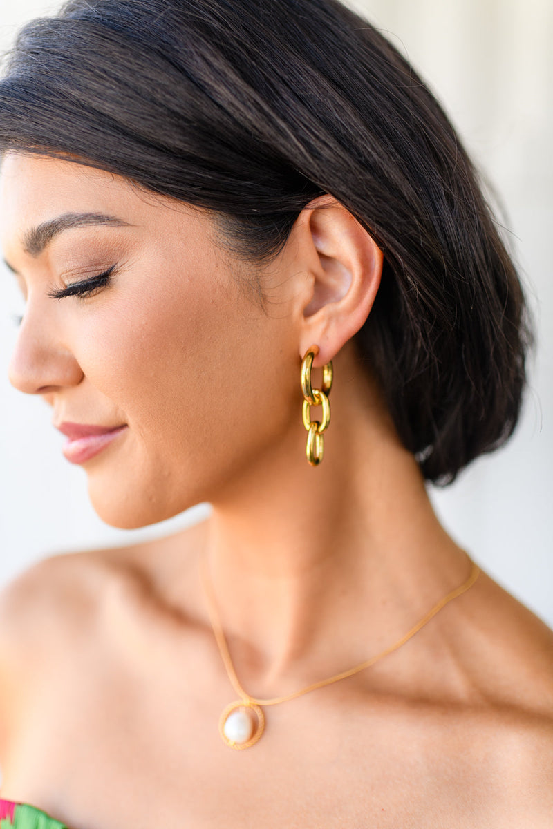 Chain Letter Earrings