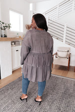 Chantal Cardigan In Slate