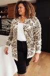 Cheetah Girl Cardigan in Ivory/Taupe