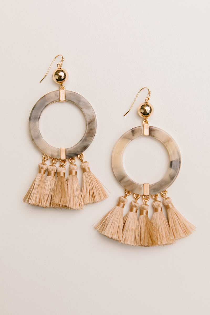 Circle Fringe Earrings