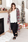 Classic and Cozy Knit Cardigan in Burgundy