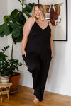 Cobblestone & Cafes Jumpsuit in Black