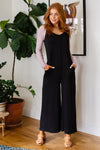 Cobblestone & Cafes Jumpsuit in Black