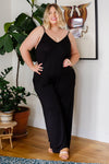 Cobblestone & Cafes Jumpsuit in Black